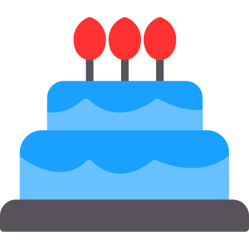pastel de cumpleaños icono gratis
