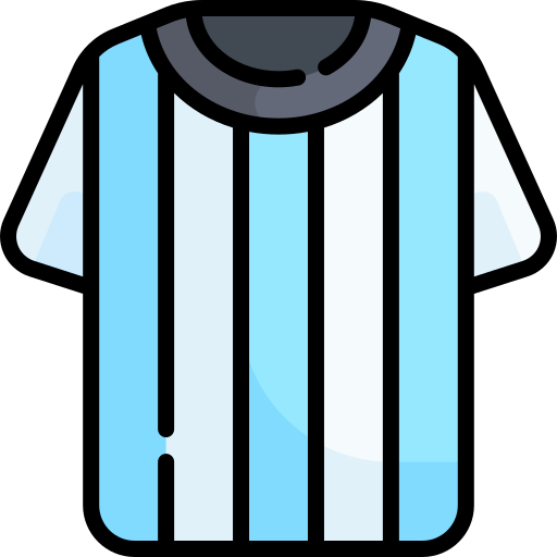 camiseta de fútbol icono gratis