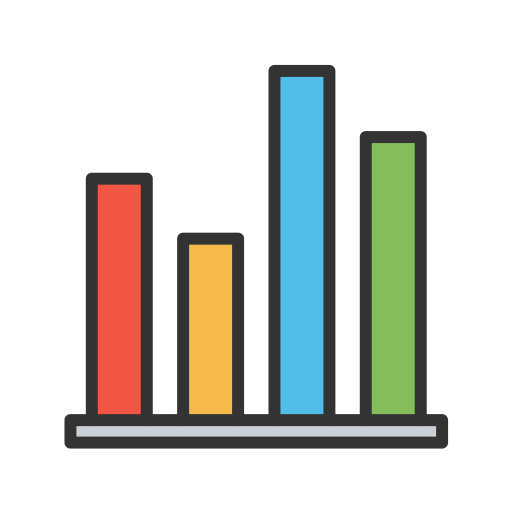 Bar graph Generic color lineal-color icon