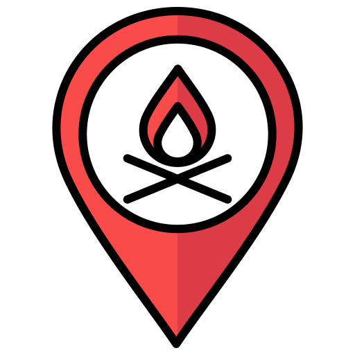 cámping icono gratis