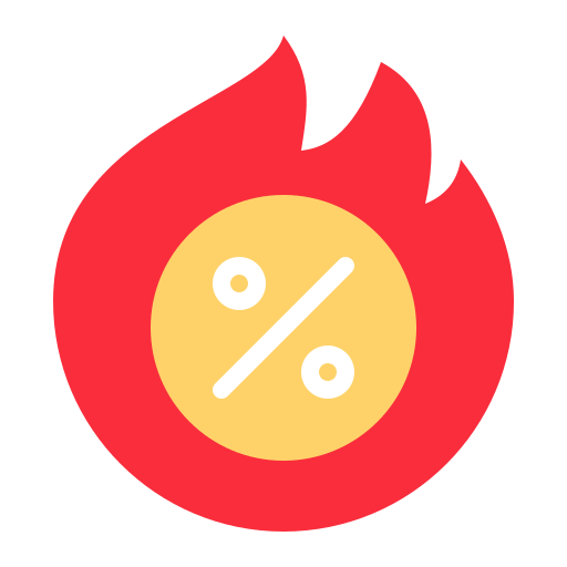 Горячая распродажа бесплатно иконка