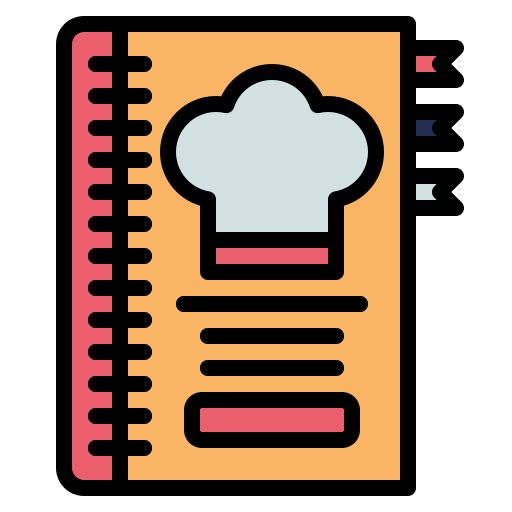 Recipe book Generic color fill icon
