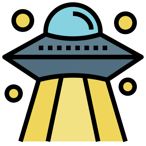 Ufo Surang Lineal Color icon