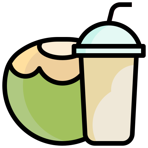 Coconut Generic color outline icon