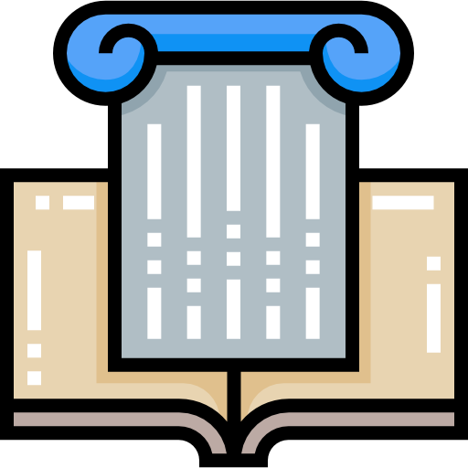 derecho romano icono gratis