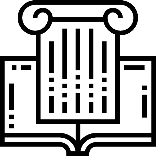 derecho romano icono gratis