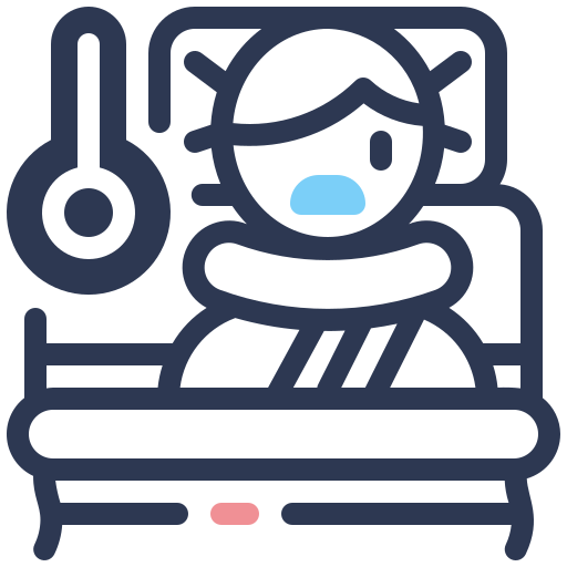 fièvre Icône gratuit