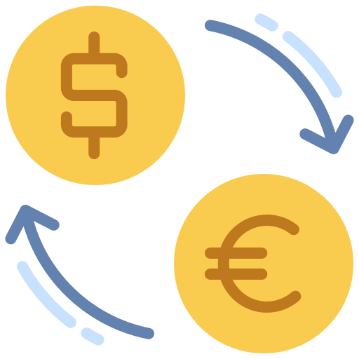 Money exchange Generic color fill icon