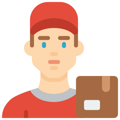 Delivery man free icon