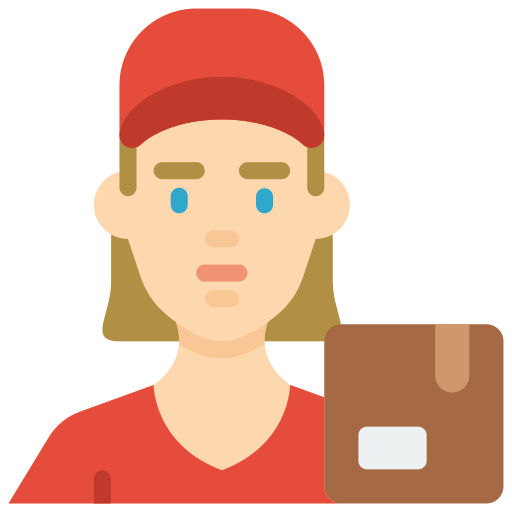 Delivery woman - free icon