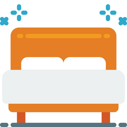 Bed free icon Bed free icon