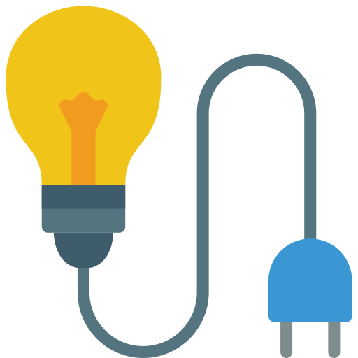 Light bulb Basic Miscellany Flat icon