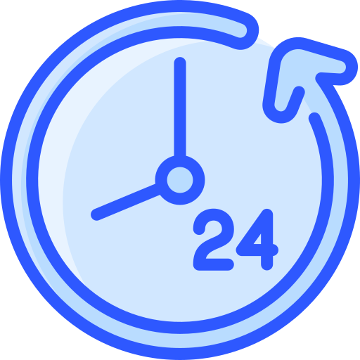 24 horas icono gratis