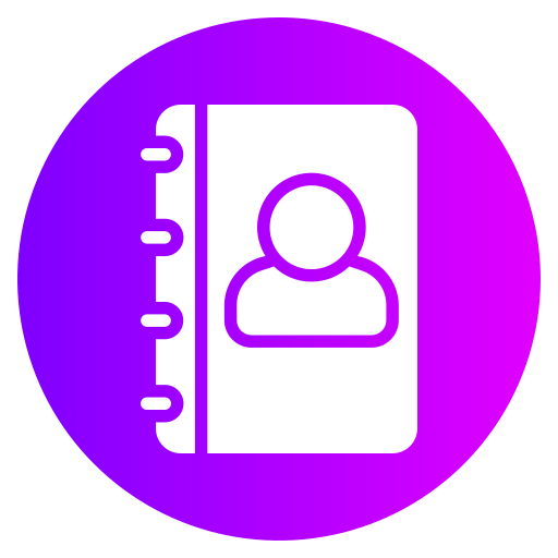 libreta de contactos icono gratis