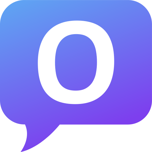 Letter o Generic gradient fill icon