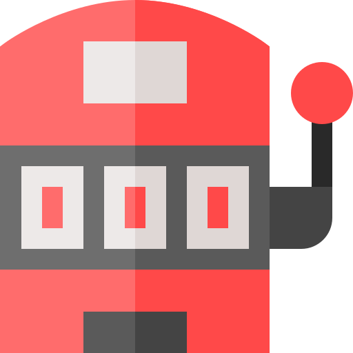 Slot machine Basic Straight Flat icon