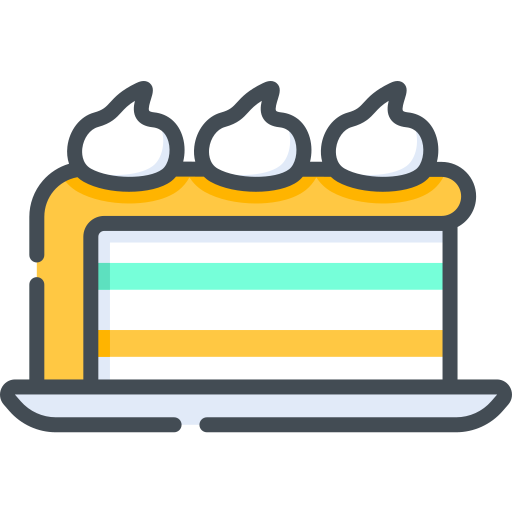 rebanada de pastel icono gratis