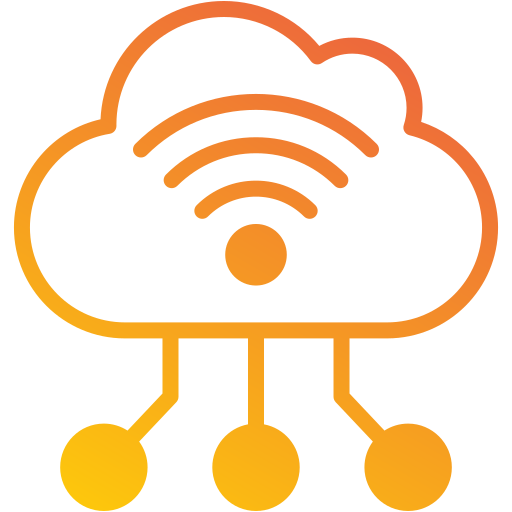 Cloud computing Generic gradient fill icon