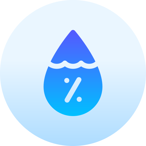 Humidity Basic Gradient Circular icon