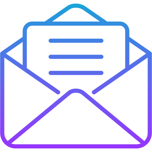 Open Email Generic Gradient Outline Icon