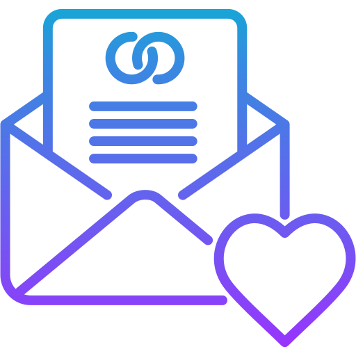 invitación de boda icono gratis