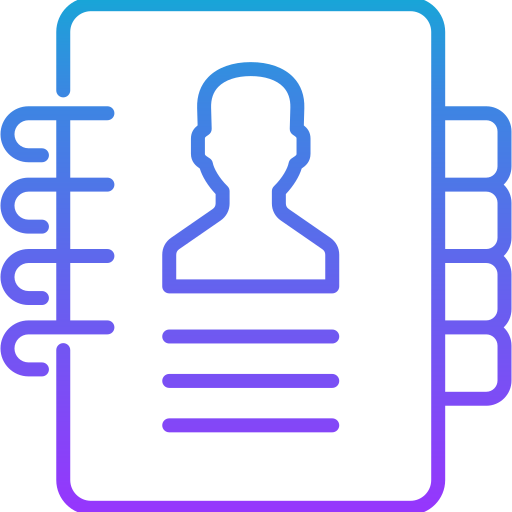 contacter le carnet Icône gratuit