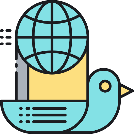 pájaro icono gratis