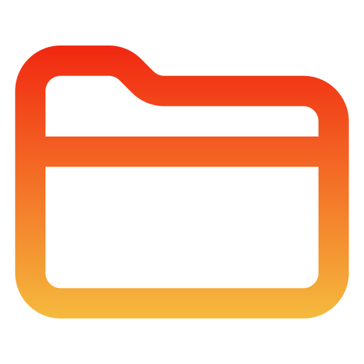 Folder Generic gradient outline icon