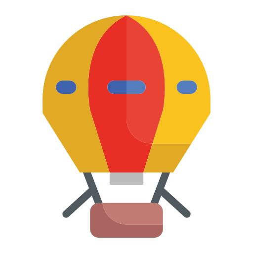 Hot air balloon Generic color fill icon