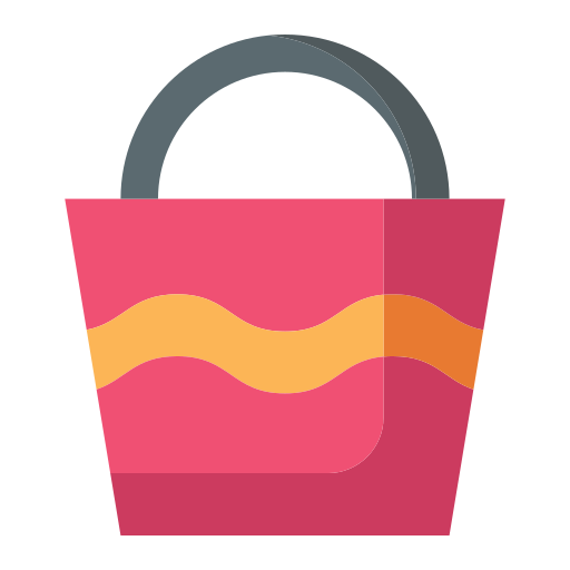 Beach bag Generic color fill icon