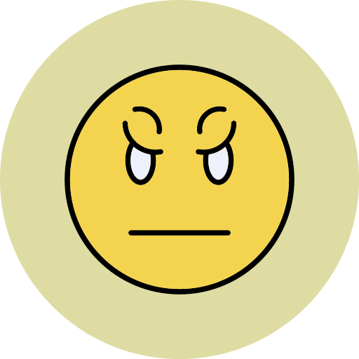 enojado icono gratis