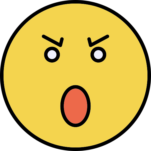 화난 무료 아이콘