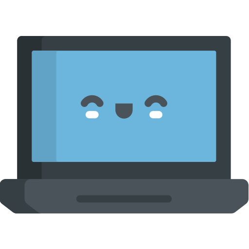 Laptop Kawaii Flat icon