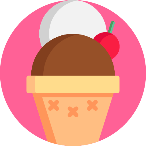 Ice cream Detailed Flat Circular Flat icon