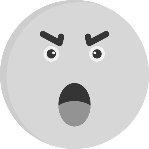 화난 무료 아이콘