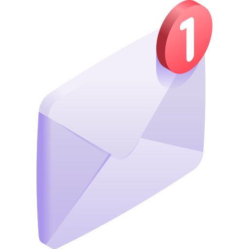 correo 3d icono gratis