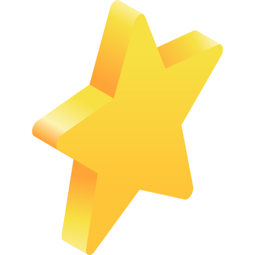 estrella 3d icono gratis