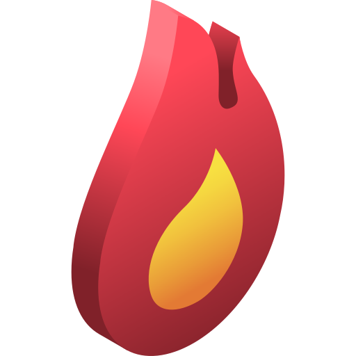 fuego 3d icono gratis