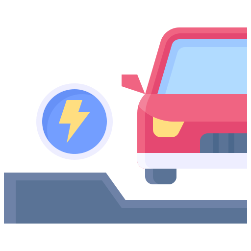 Electric car free icon Electric car free icon