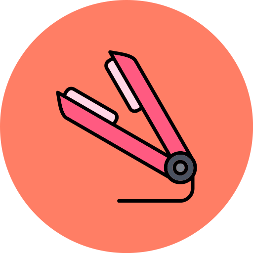 plancha de pelo icono gratis