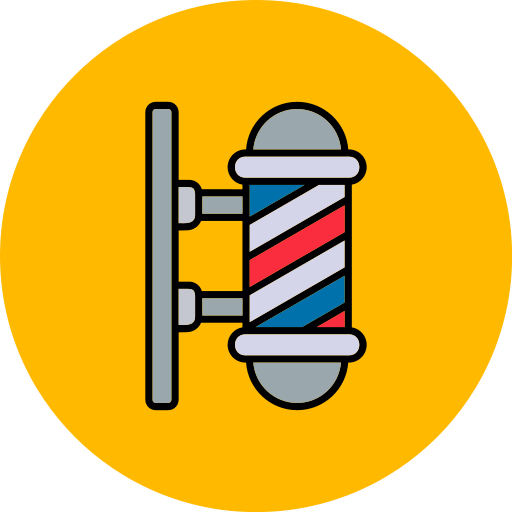 poste de barbero icono gratis