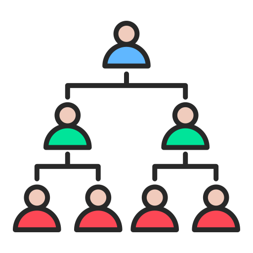 estructura de organización icono gratis