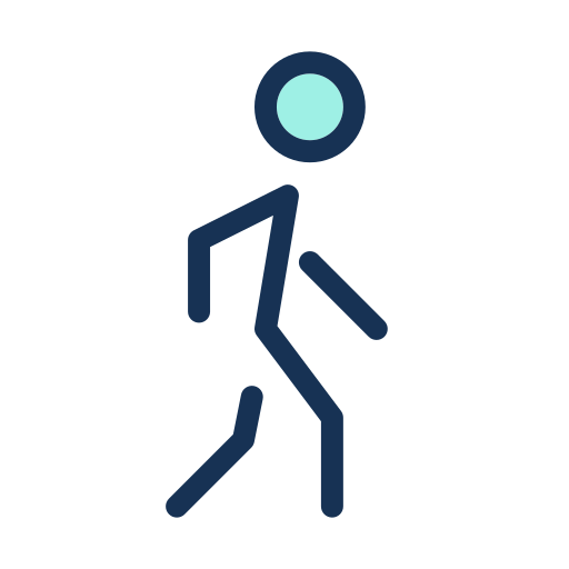 Walk Generic color lineal-color icon