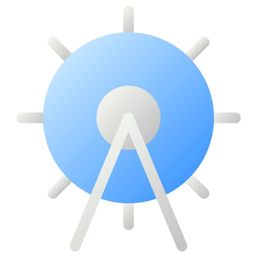 rueda de la fortuna icono gratis