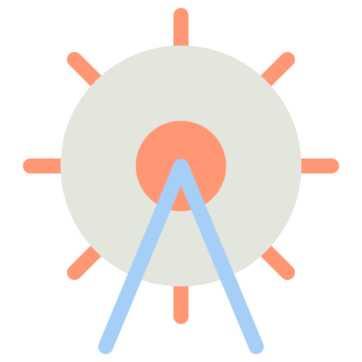 rueda de la fortuna icono gratis