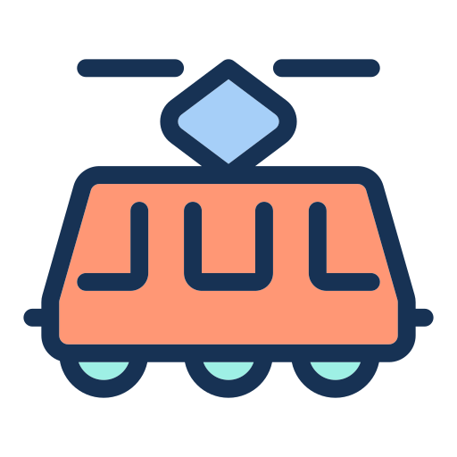 tranvía icono gratis