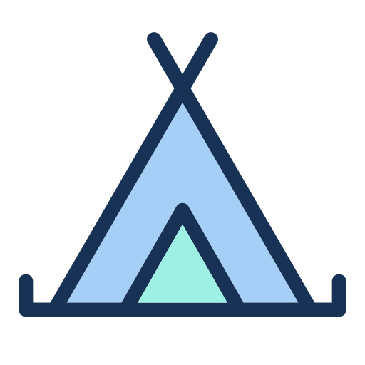 Tent Generic color lineal-color icon