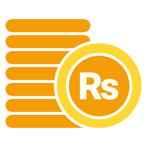 Rupee Generic color fill icon