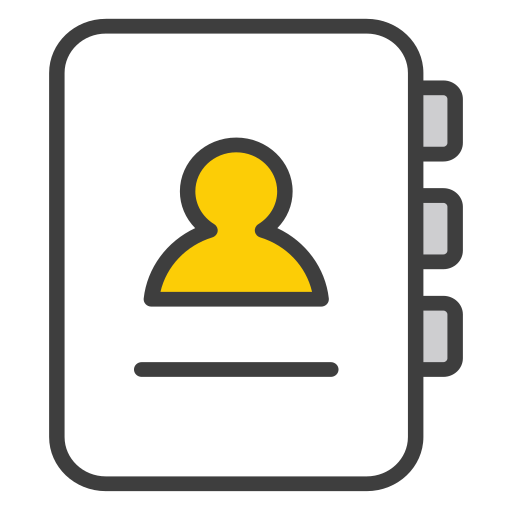 libreta de contactos icono gratis