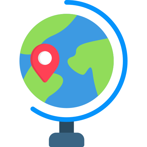 geografía icono gratis